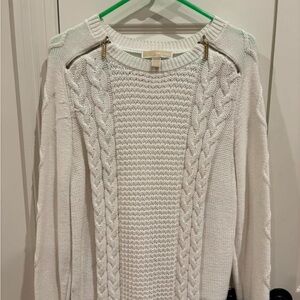 Michael Kors Cream Cable Knit Sweater